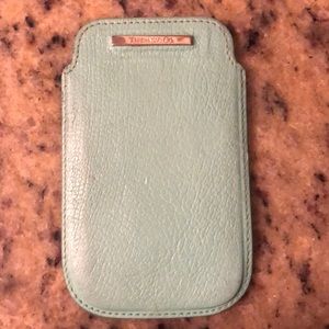 Tiffany & Co blue leather phone case. iPhone 4/5